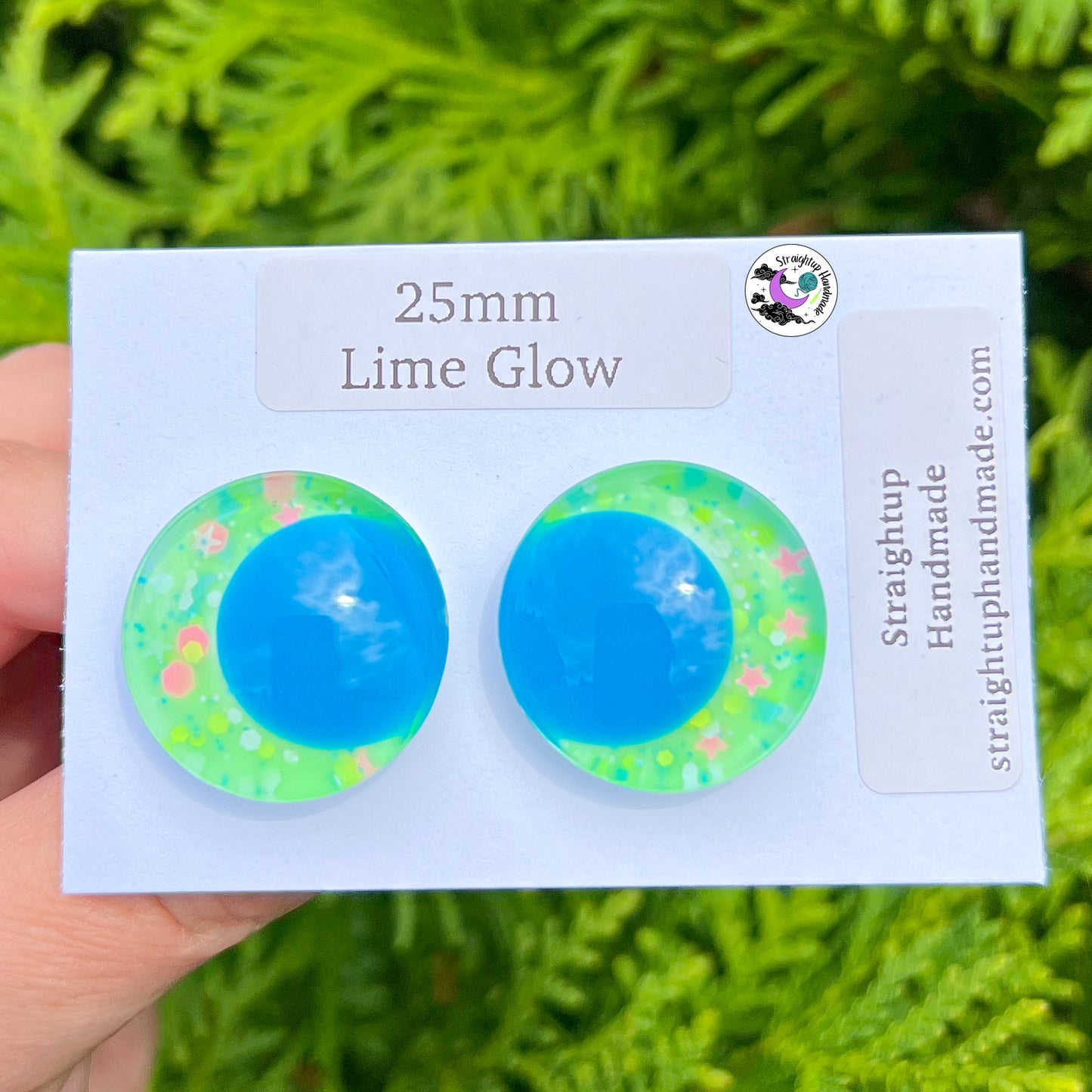 Glow in the Dark Colored Pupil Kawaii Safety Eyes