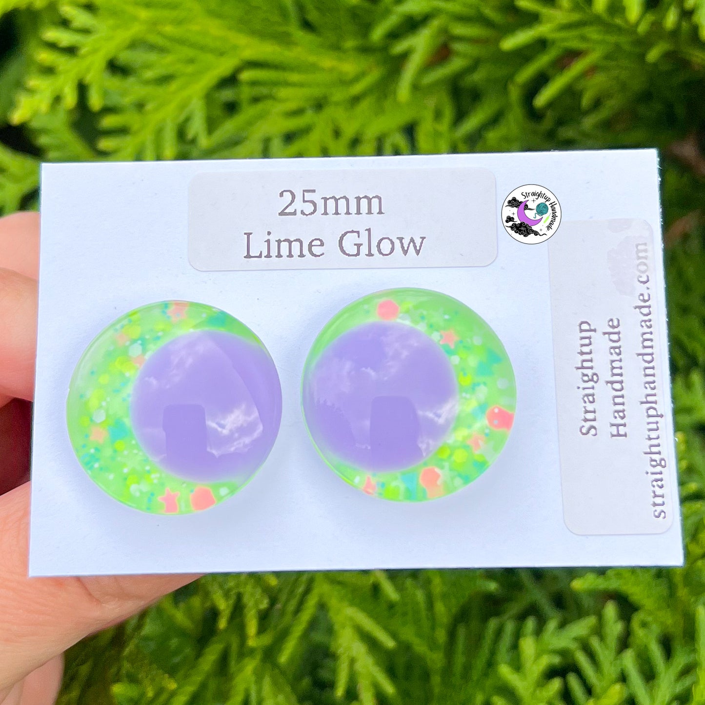 Glow in the Dark Colored Pupil Kawaii Safety Eyes