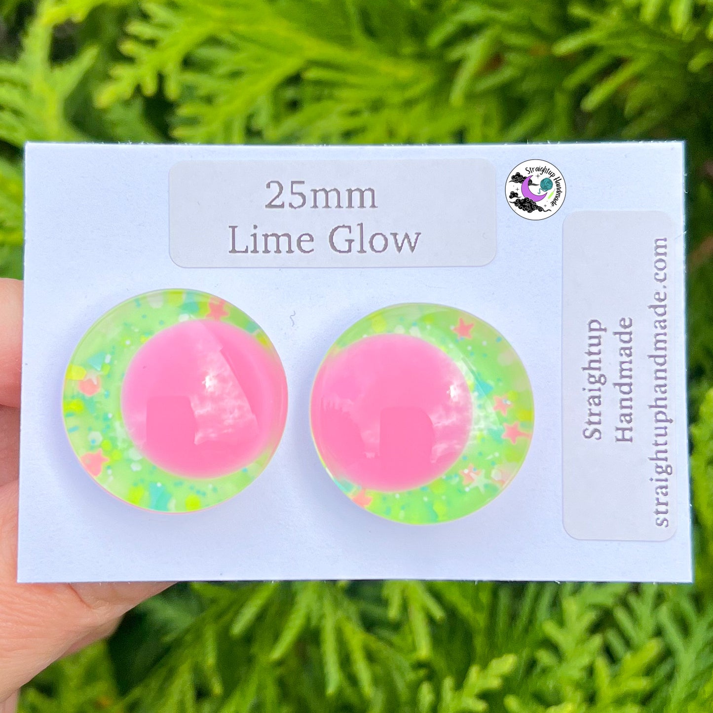Glow in the Dark Colored Pupil Kawaii Safety Eyes
