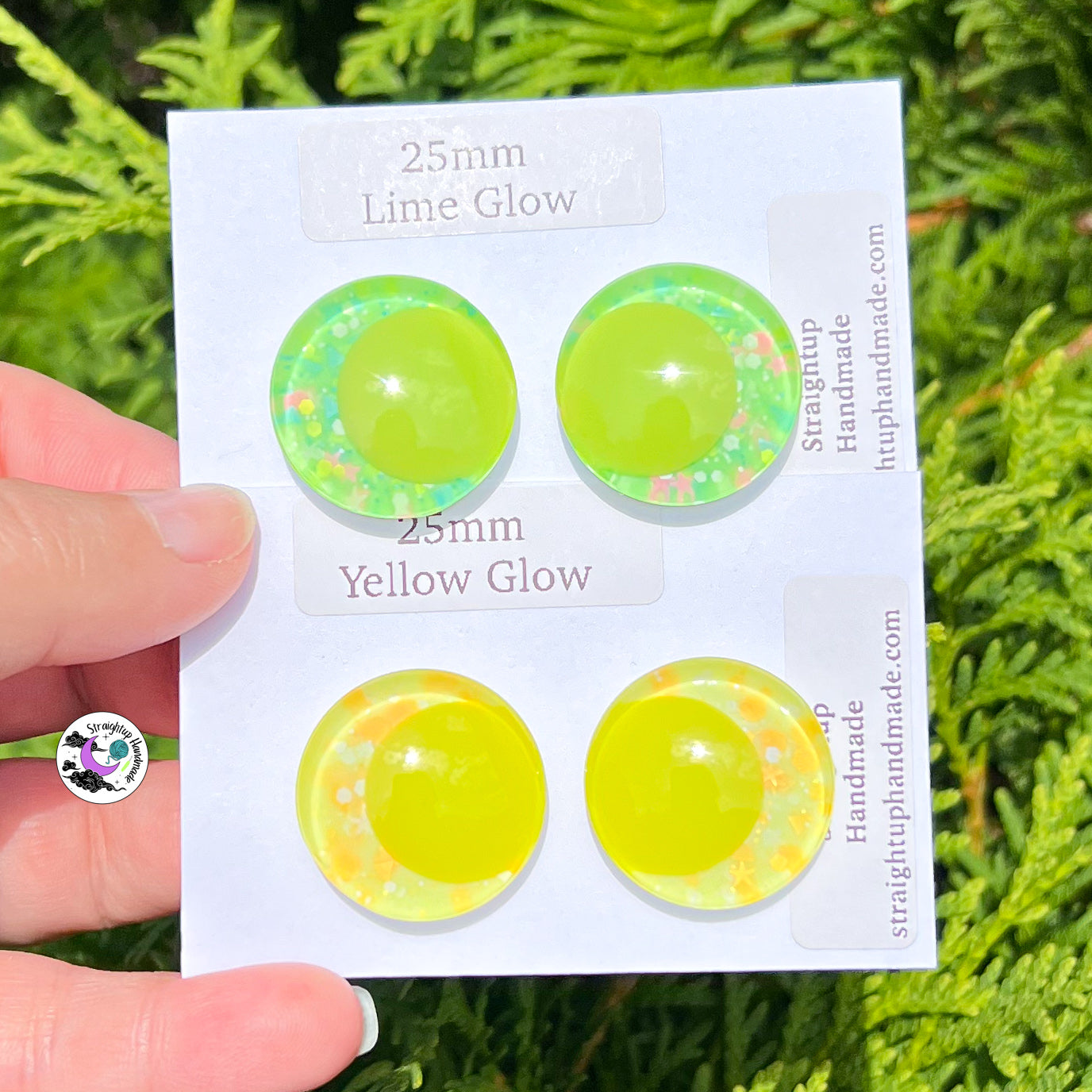 Glow in the Dark Colored Pupil Kawaii Safety Eyes