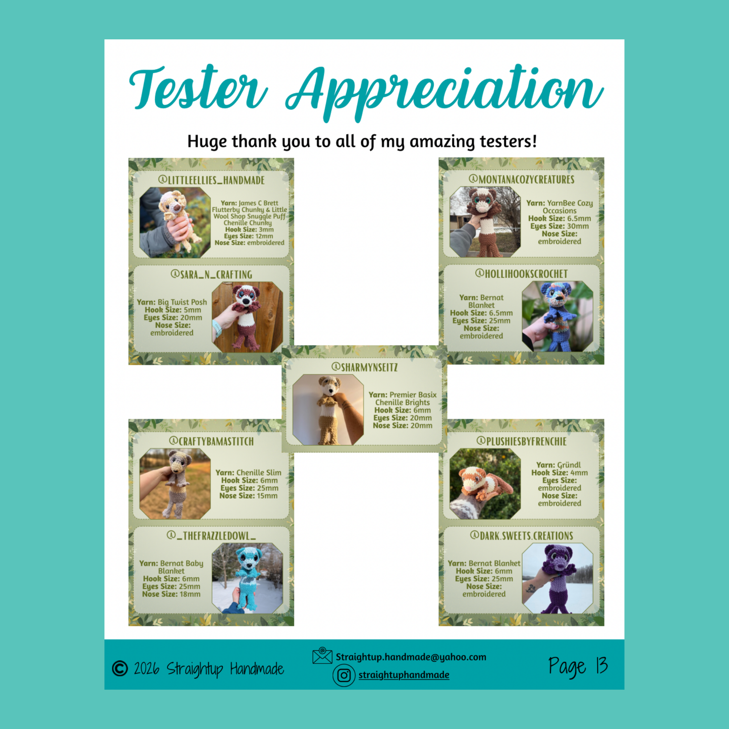 Fae the Ferret LOW SEW Crochet Pattern