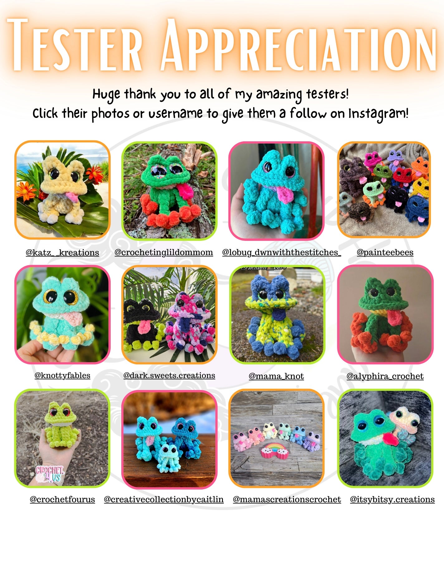Flynn the Baby Frog Crochet Pattern