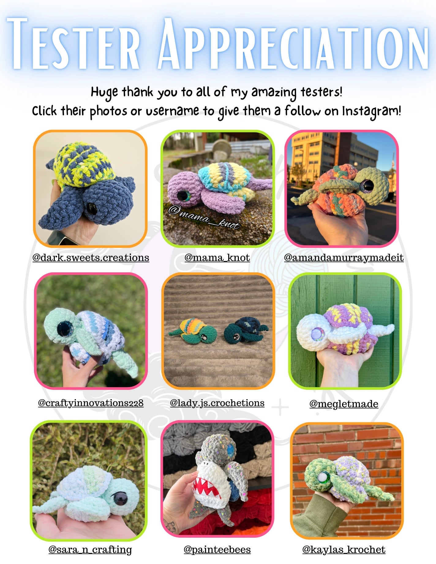 Easter Egg Turtle Crochet Pattern