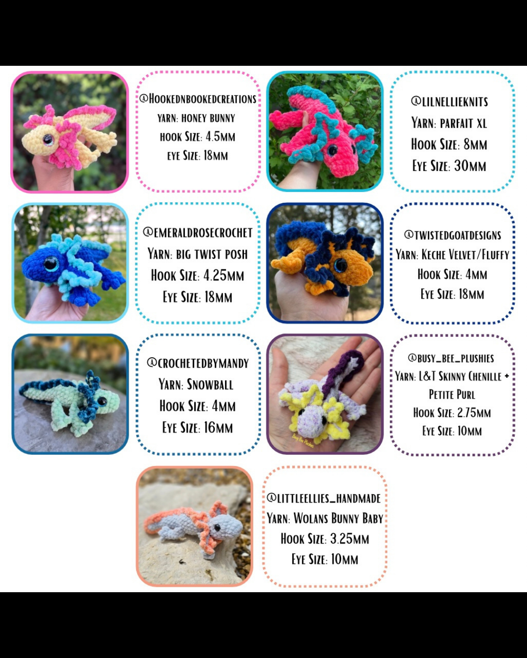 Aria the Baby Axolotl LOW SEW Crochet Pattern