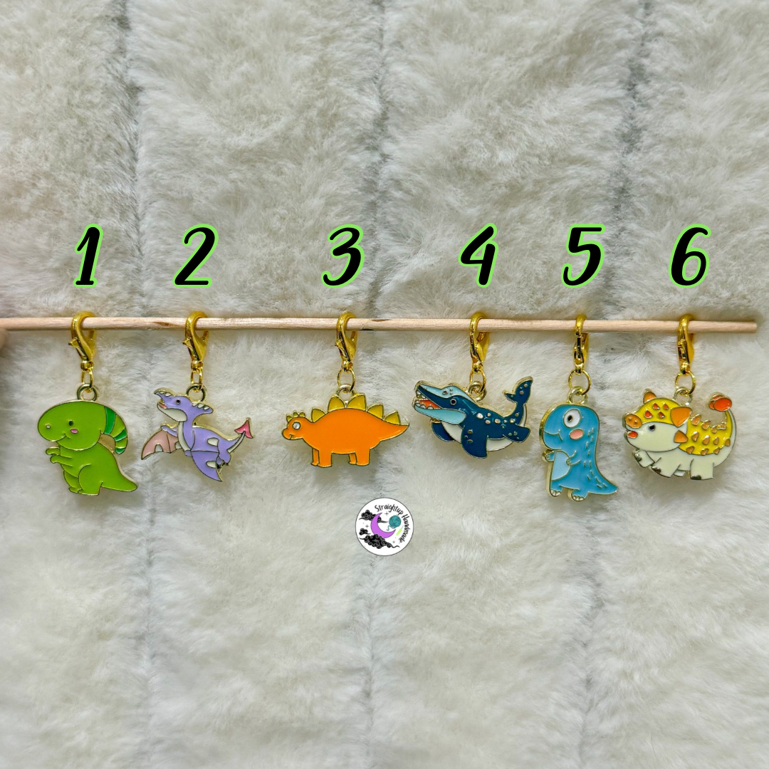 Dinosaur Stitch Markers (18 options)