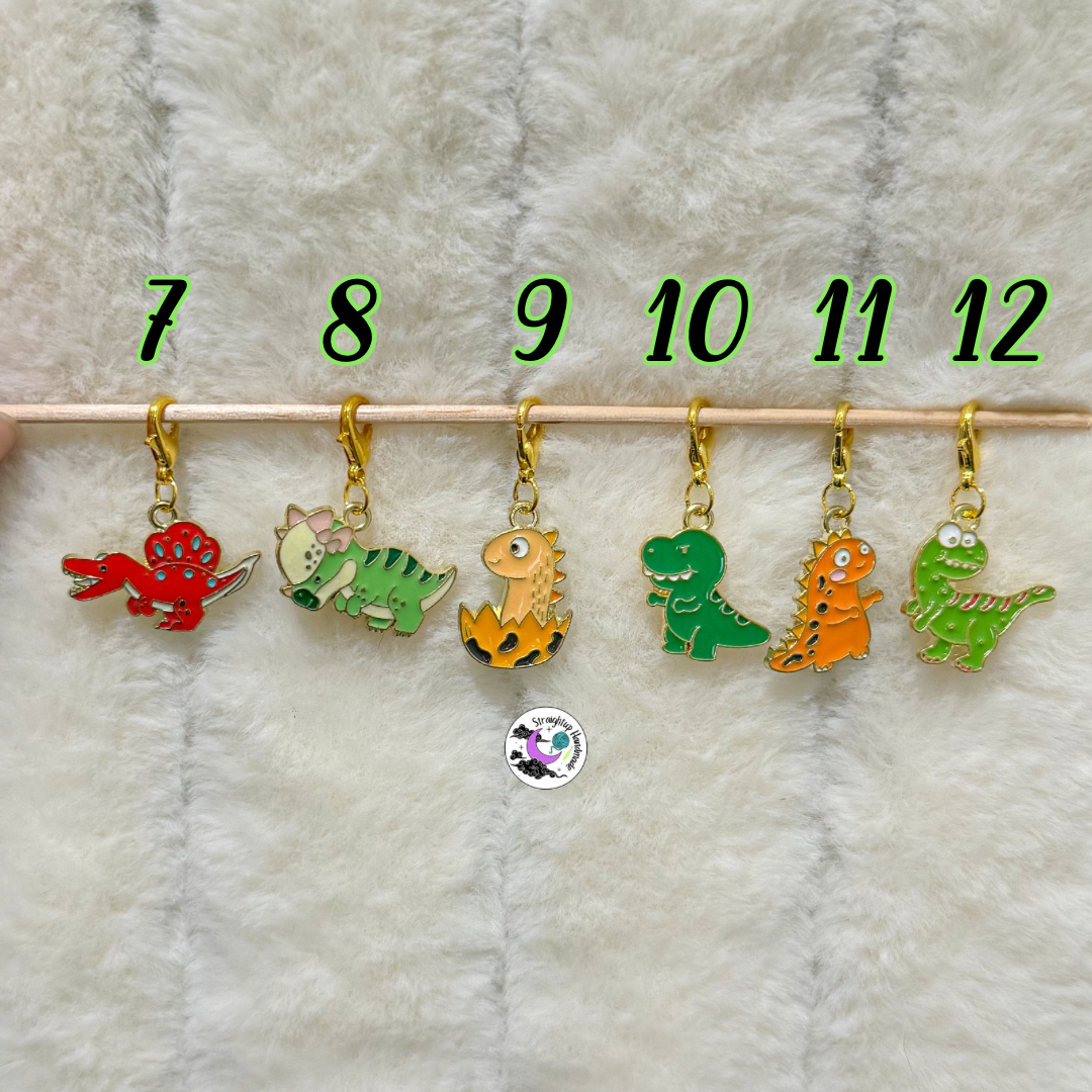 Dinosaur Stitch Markers (18 options)