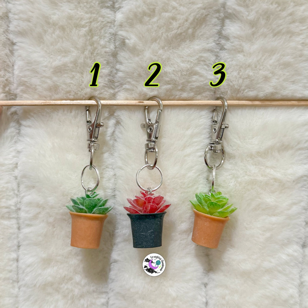 Potted Plants Stitch Markers
