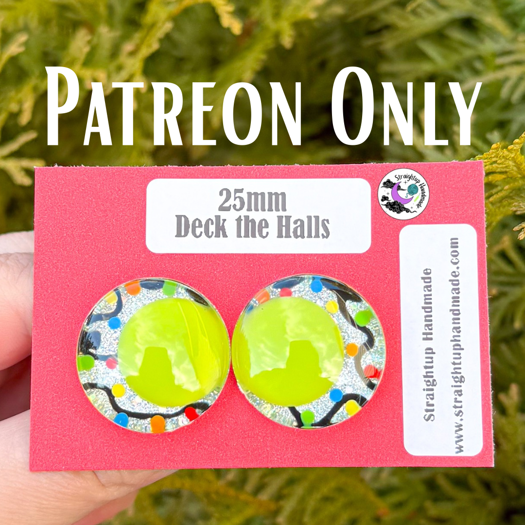 Patreon Christmas Green Kawaii Safety Eyes