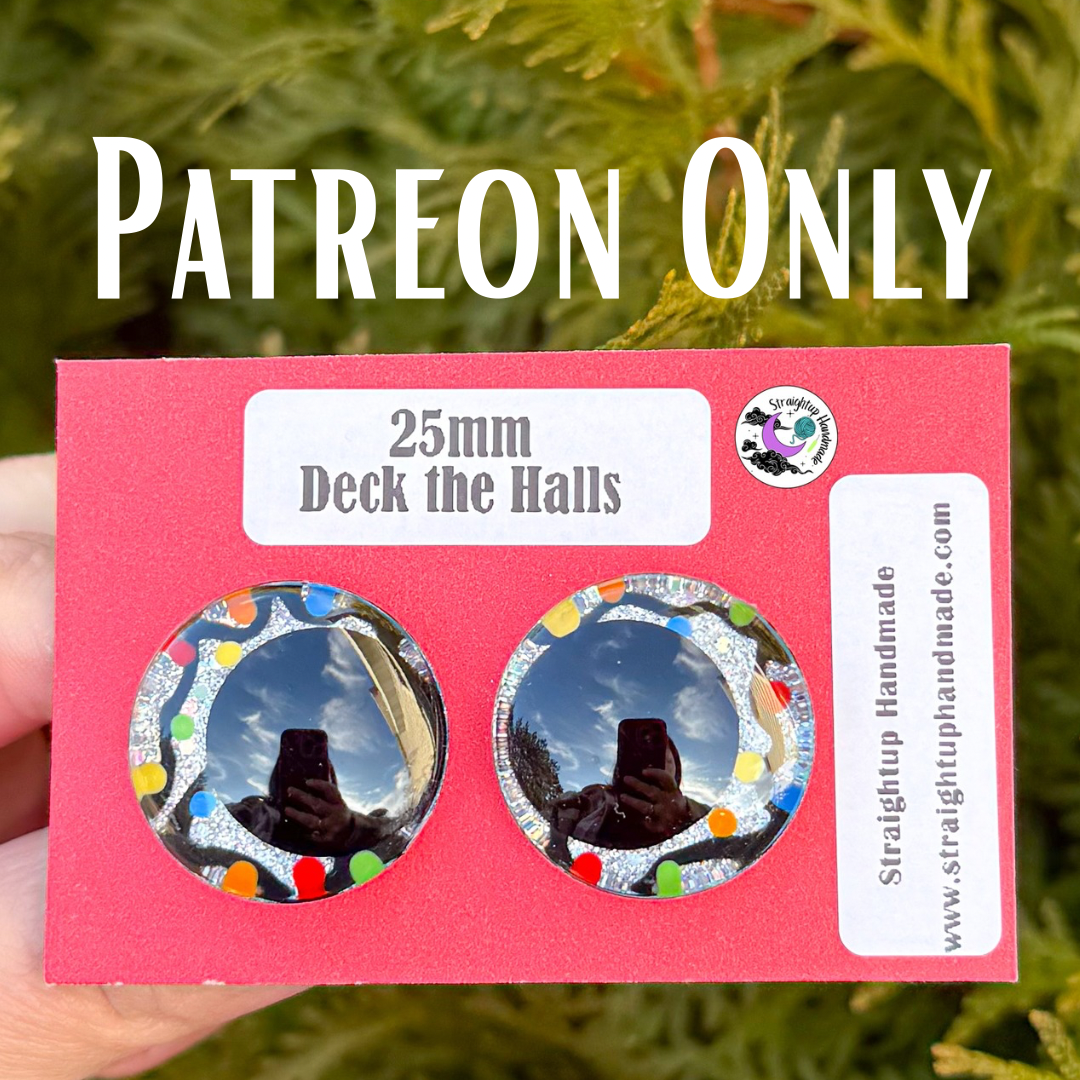 Patreon Christmas Black Kawaii Safety Eyes