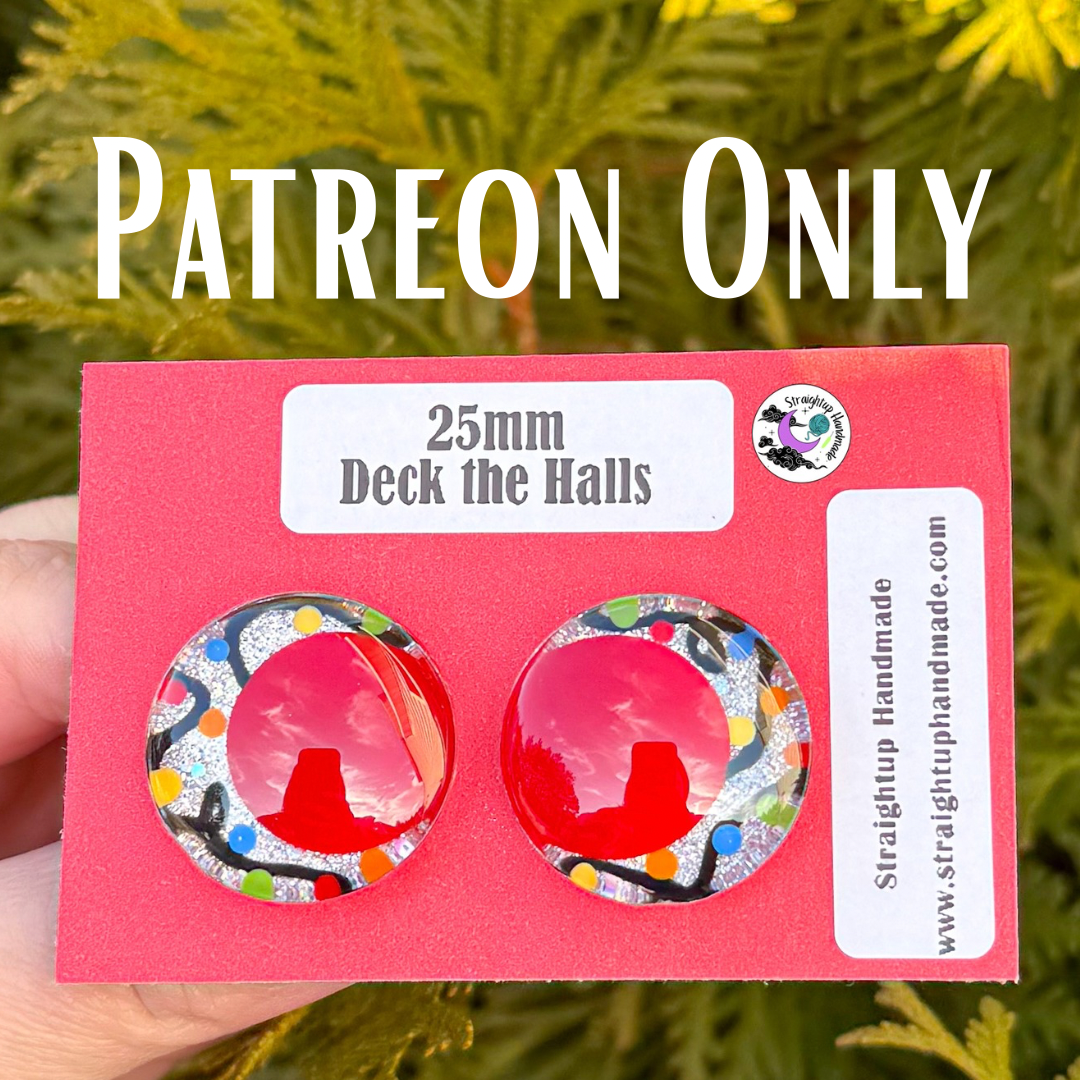 Patreon Christmas Red Kawaii Safety Eyes