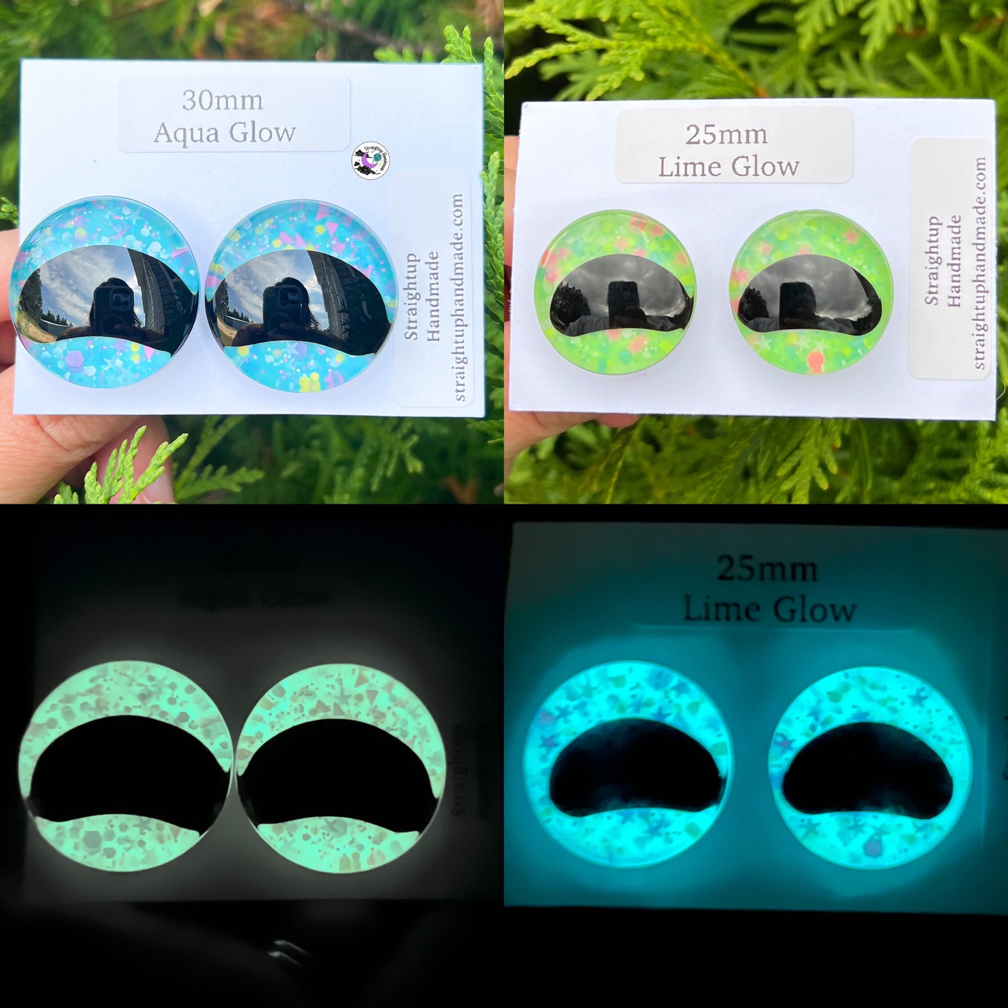 Glow in the Dark Frog/Goat/Octo Safety Eyes