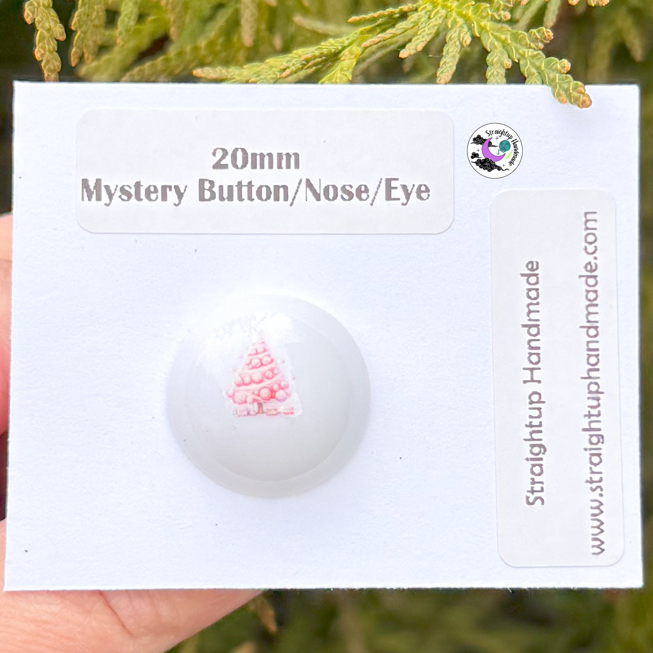 Mystery Winter Hand Painted Safety Button/Nose/Ornament/Eye