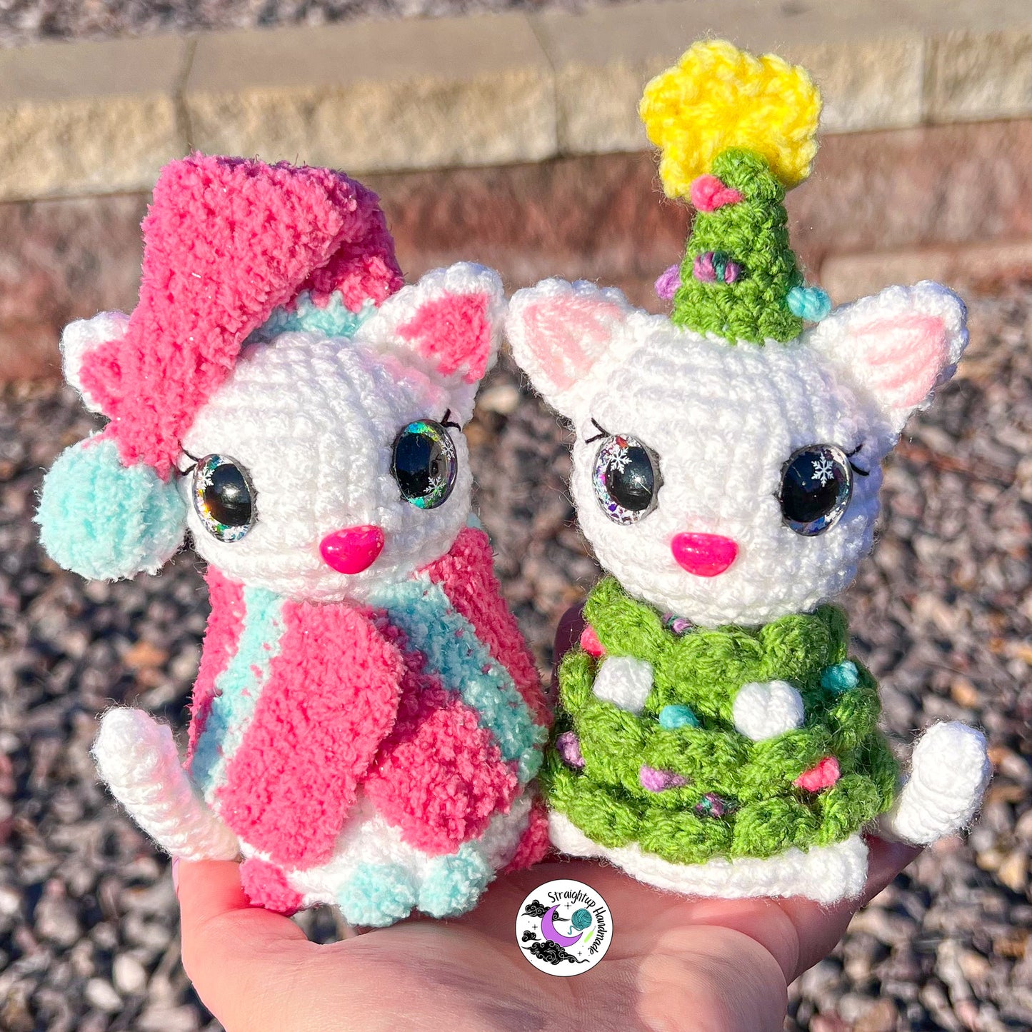 Aspen & Snowball the Cats Crochet Pattern Duo