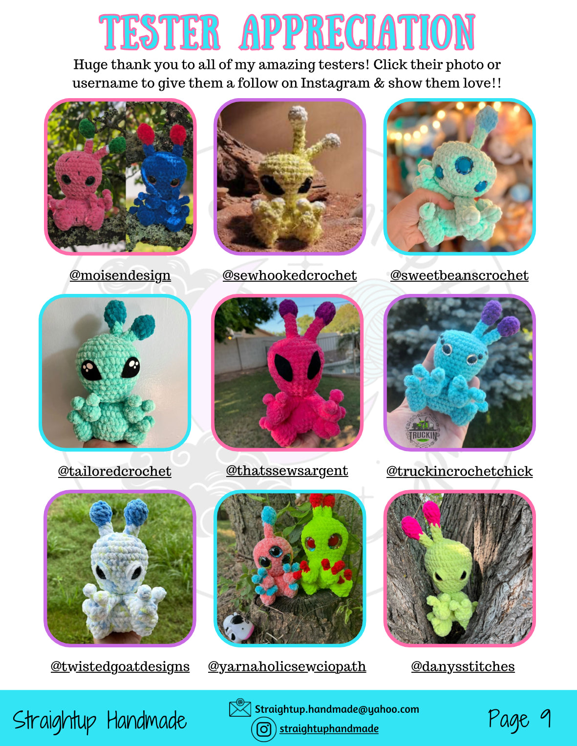 Astro the Alien Crochet Pattern