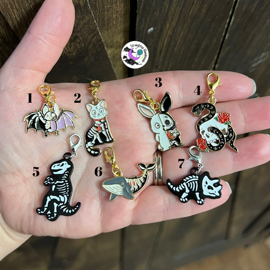 Skeleton Animal Stitch Markers