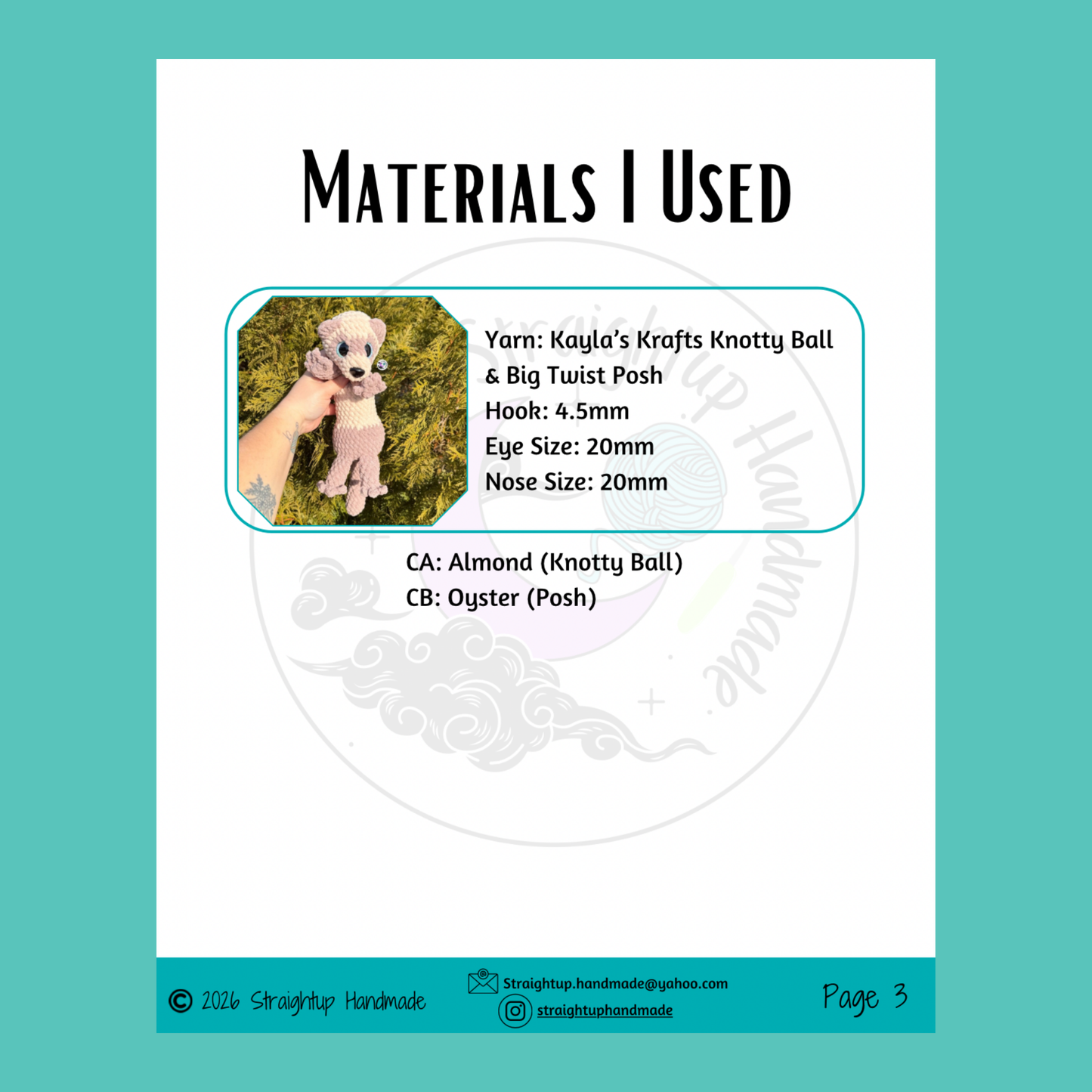 Fae the Ferret LOW SEW Crochet Pattern