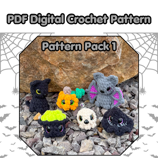 Halloween Mini’s NO SEW Pack 1 Crochet Pattern