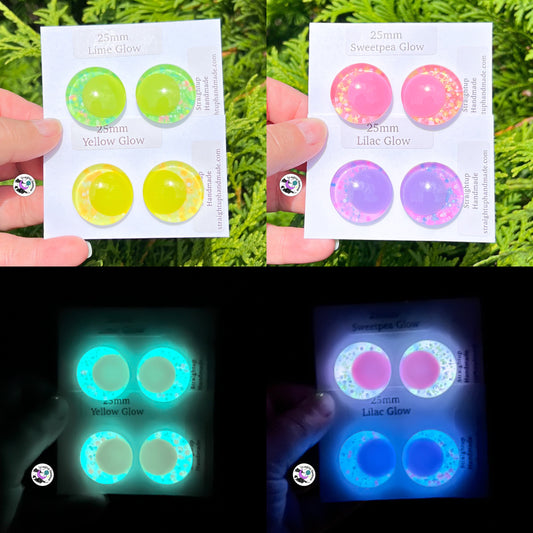 Glow in the Dark Colored Pupil Kawaii Safety Eyes