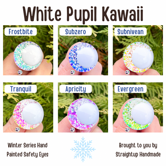 White Pupil Kawaii Safety Eyes