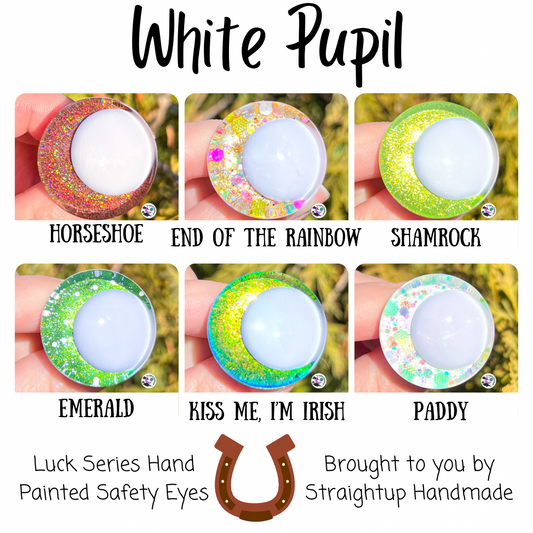 Luck Series White Pupil Safety Eyes