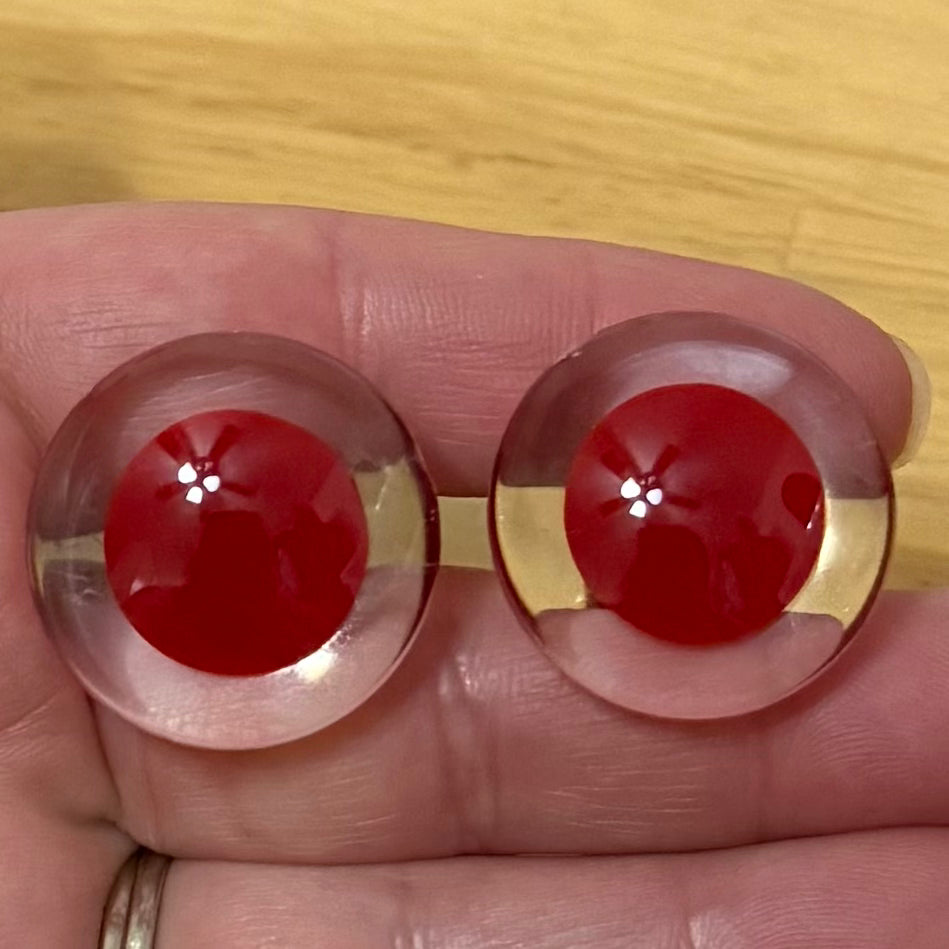 Red Centered 3D Safety Eyes