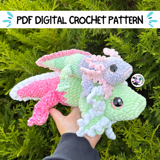 Amara the Axolotl Low Sew Crochet Pattern