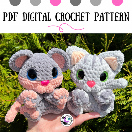 Mouse & Kitten Crochet Pattern