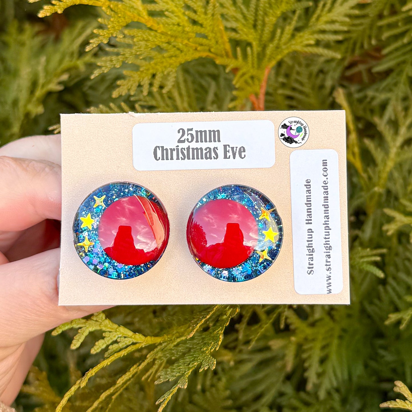 Christmas Red Kawaii Safety Eyes