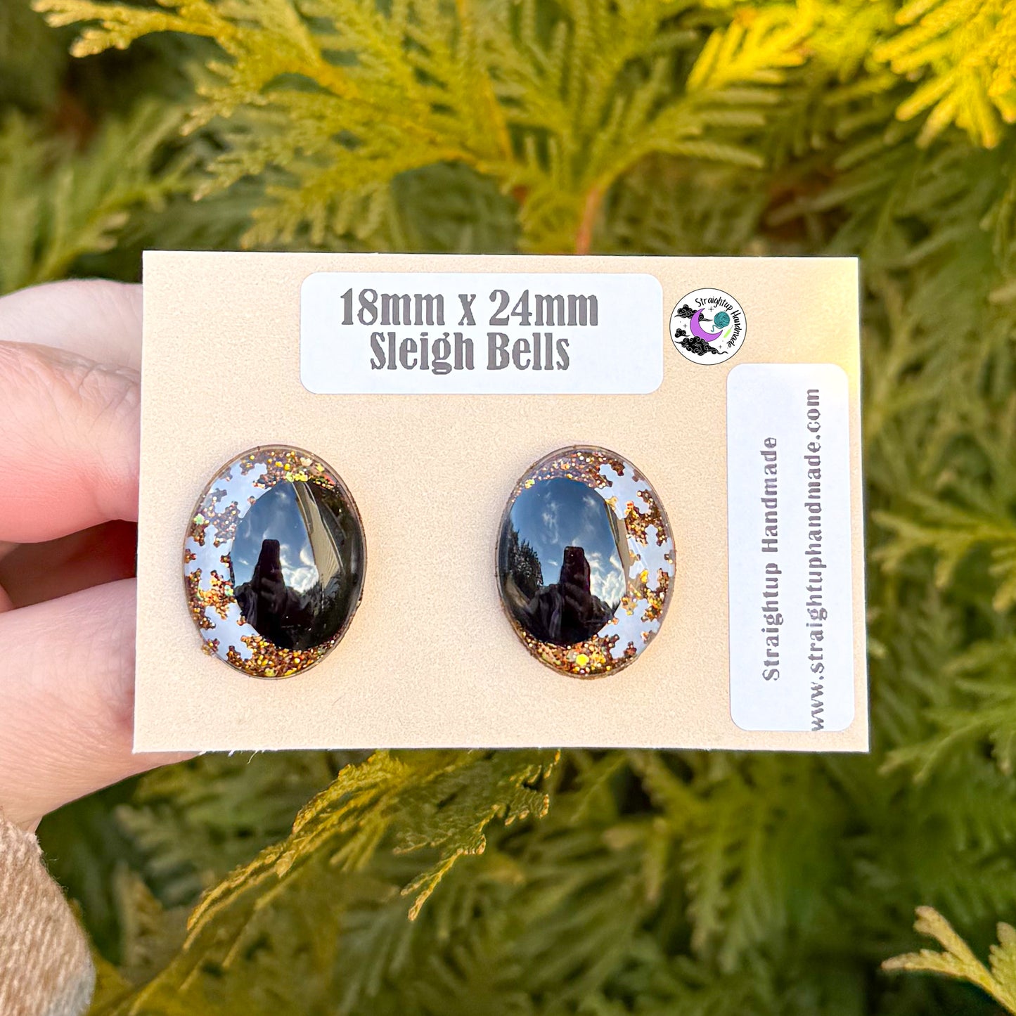 Christmas Black Kawaii Oval Safety Eyes