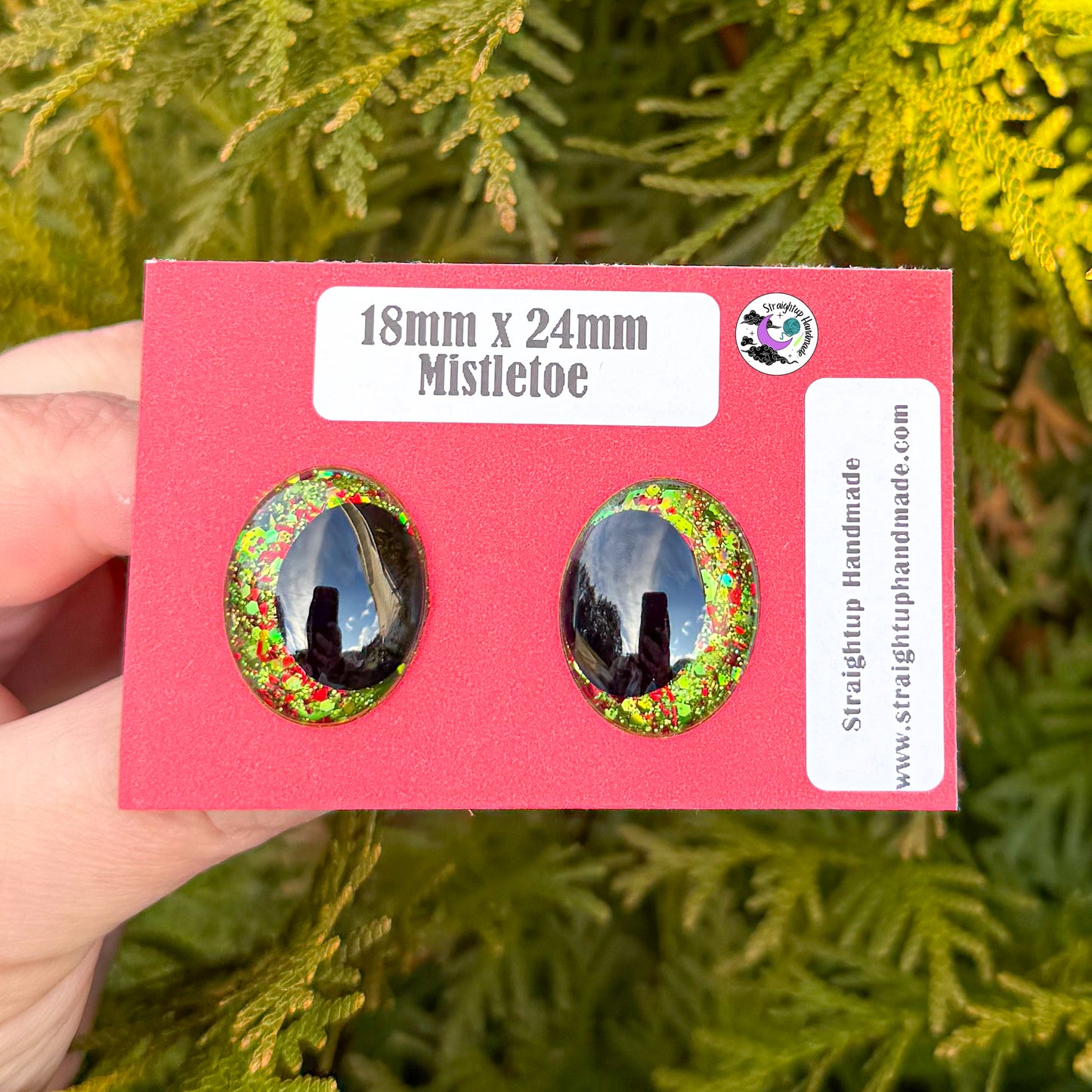 Christmas Black Kawaii Oval Safety Eyes