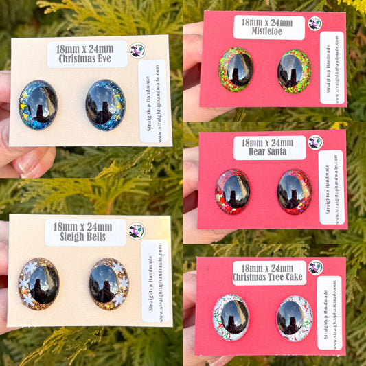 Christmas Black Kawaii Oval Safety Eyes