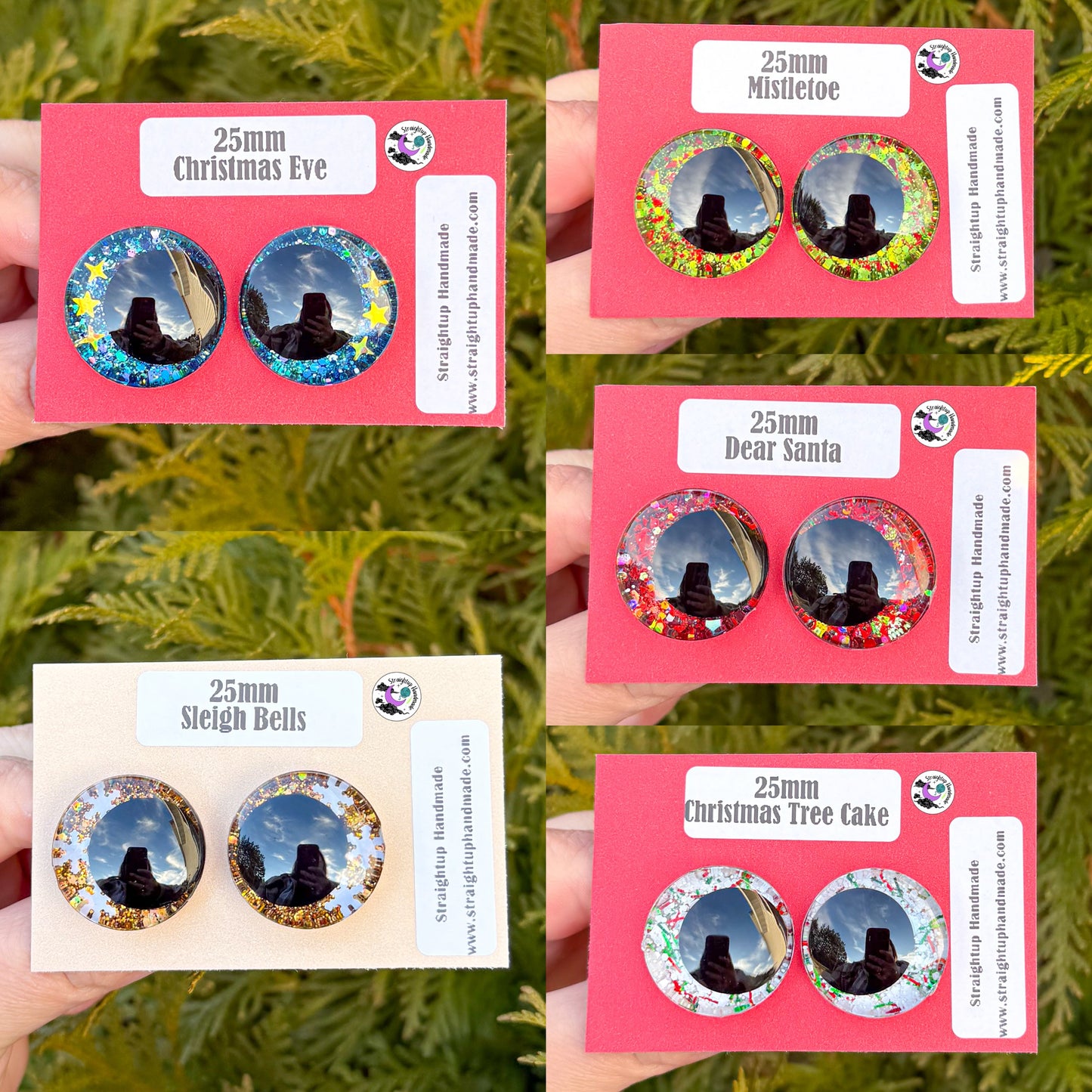 Christmas Black Kawaii Safety Eyes