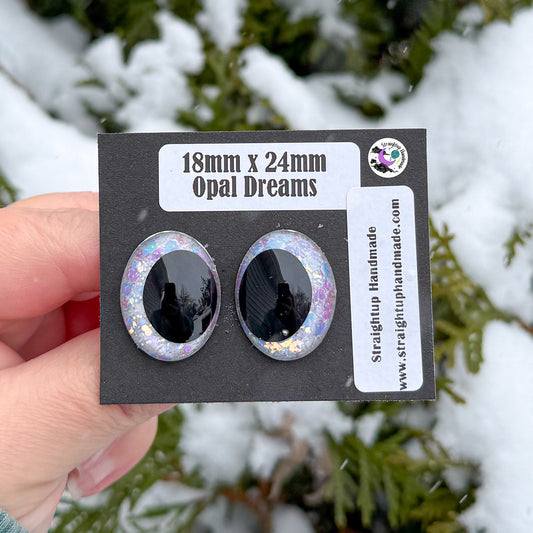 Opal Dreams Black Kawaii Oval Safety Eyes