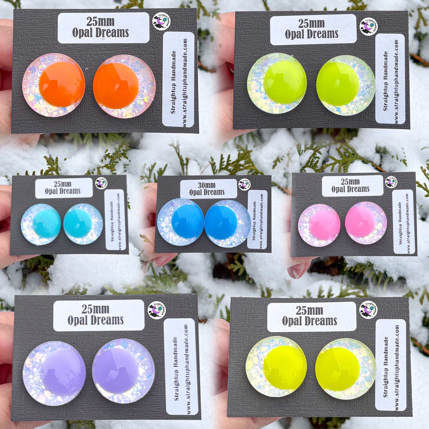 Opal Dreams Colored Kawaii Safety Eyes