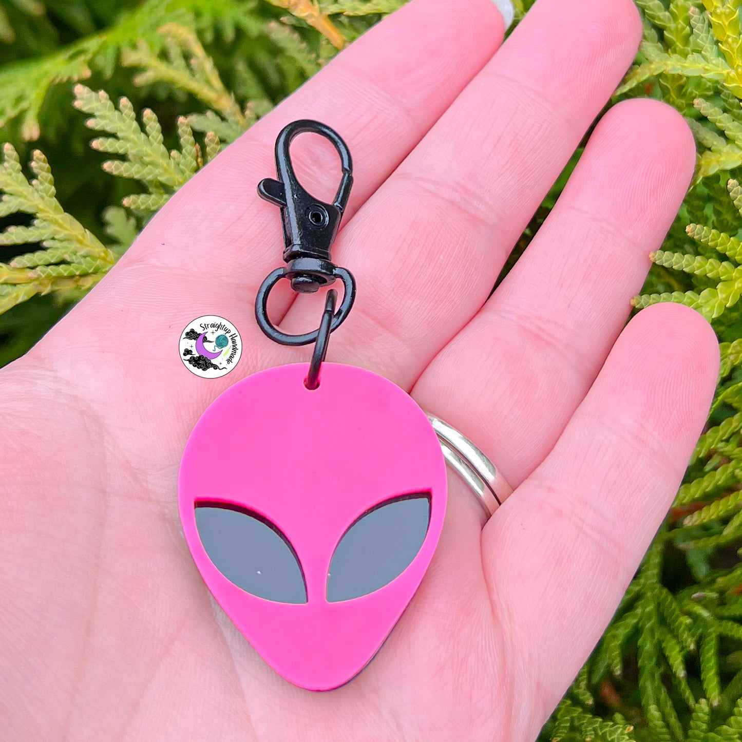 XL Alien Swivel Clasp Stitch Markers/Keychain