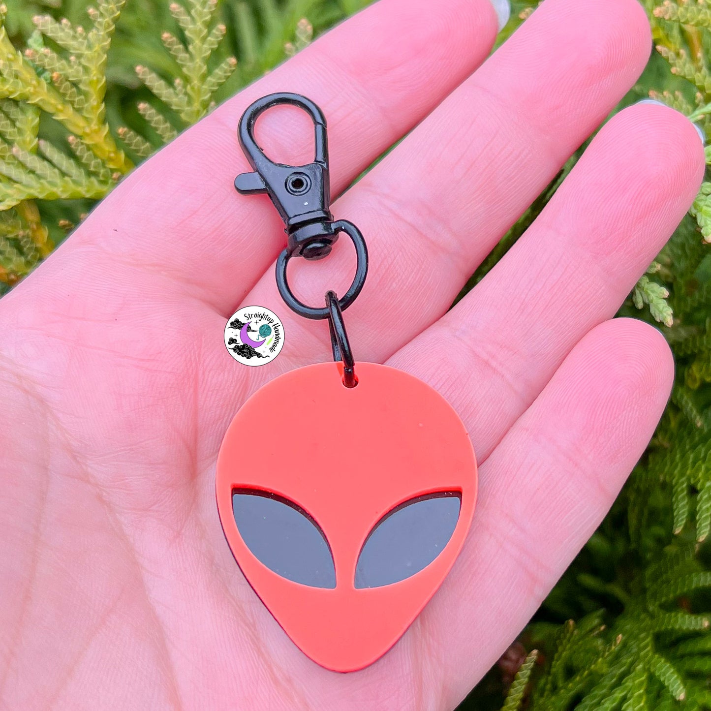 XL Alien Swivel Clasp Stitch Markers/Keychain