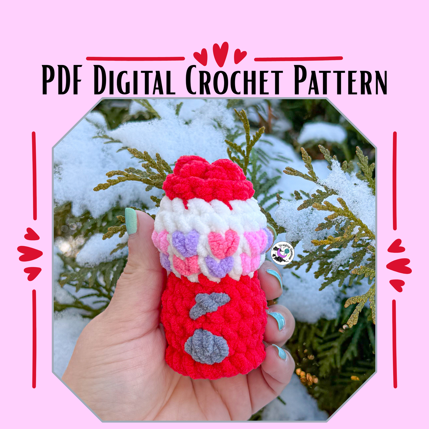 Mini Gumball Machine Crochet Pattern
