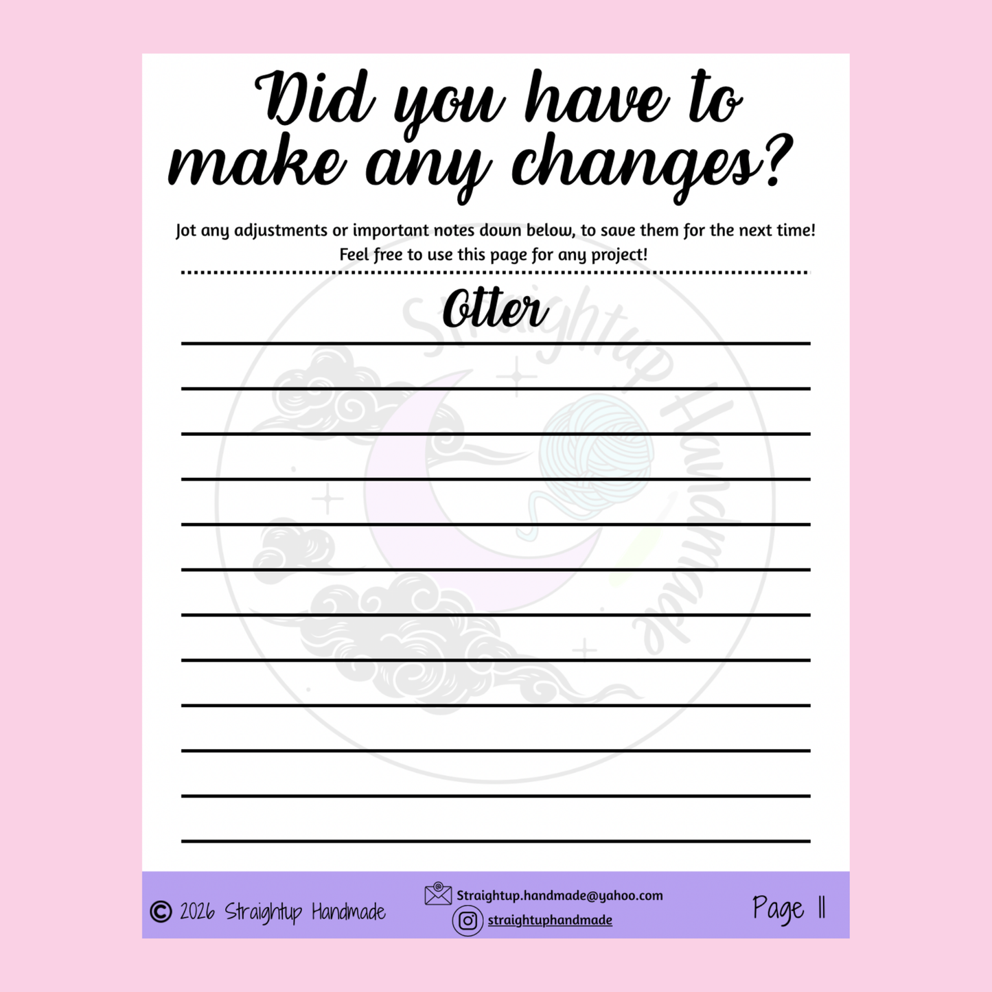 Oaklee the Otter LOW SEW Crochet Pattern