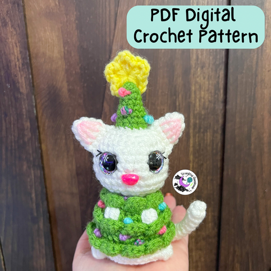 Snowball the Christmas Cat Crochet Pattern