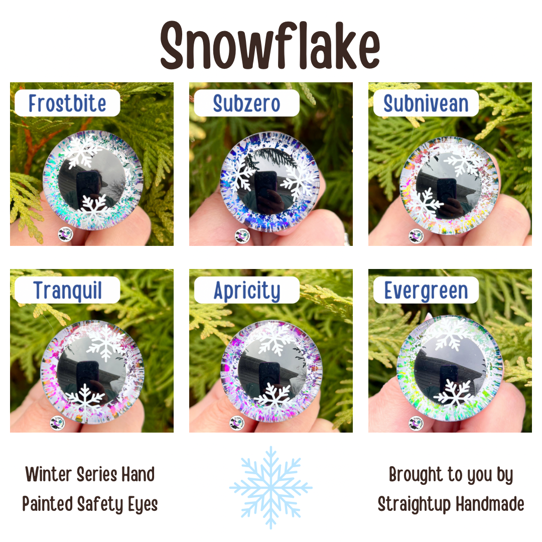 Snowflake Winter Series Safety Eyes