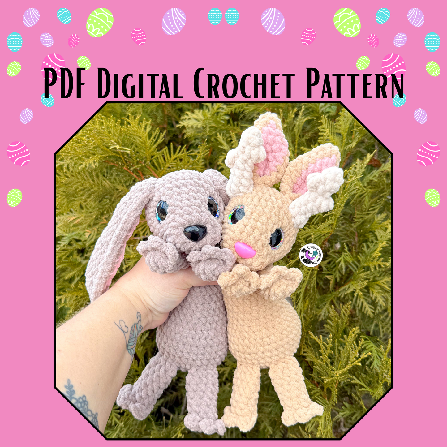 Hunny the Bunny and Jackalope LOW SEW Crochet Pattern