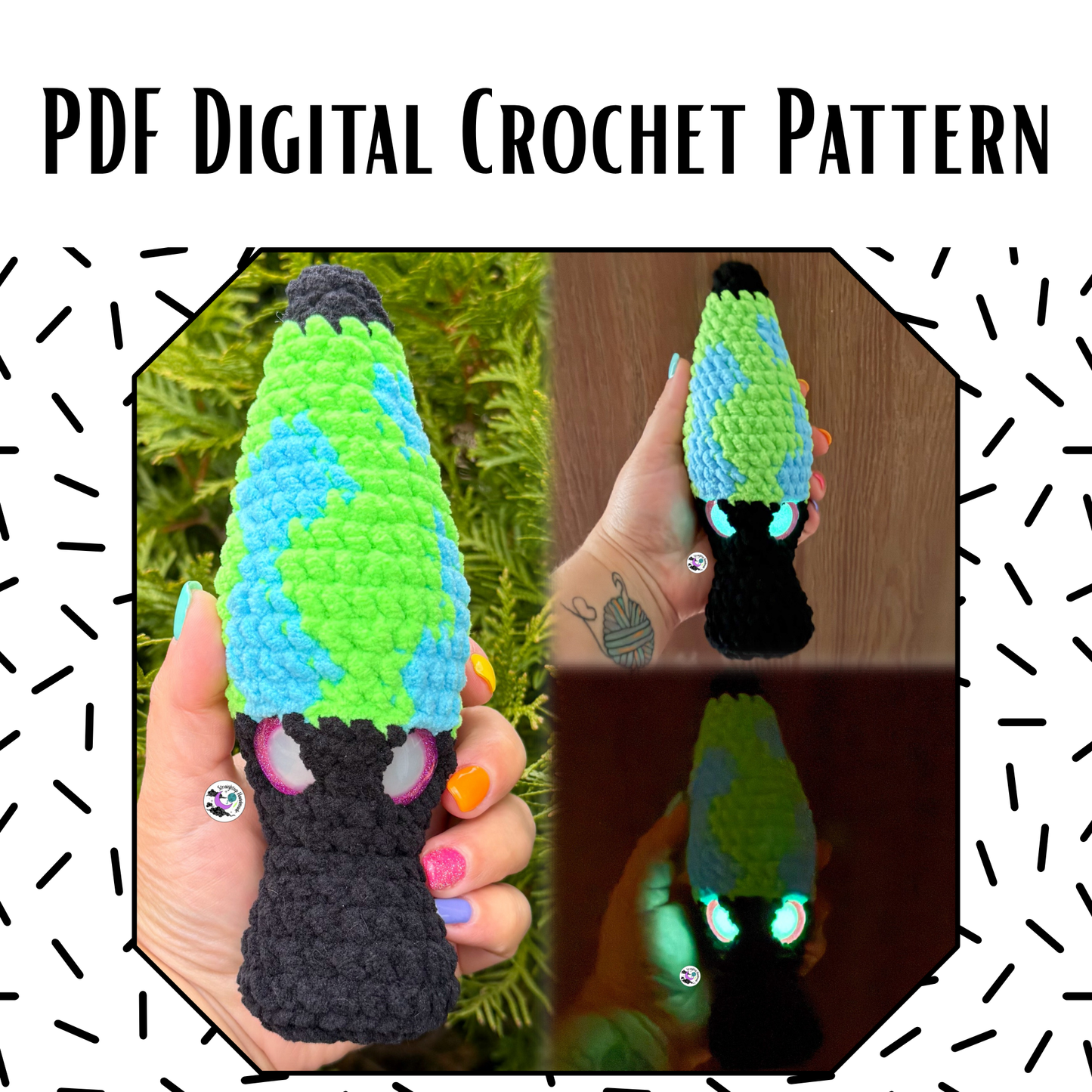 Lava Lamp NO SEW Crochet Pattern