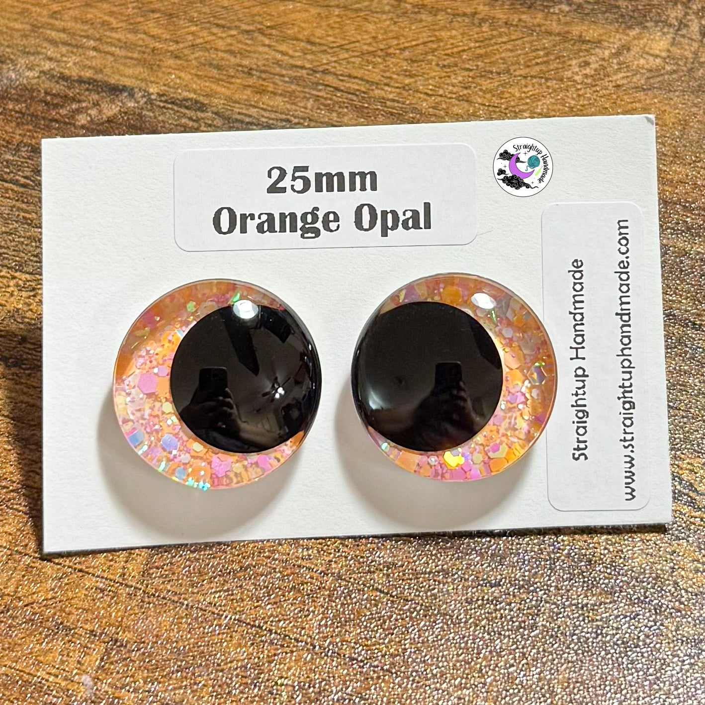 Pastel Opal Black Kawaii Safety Eyes