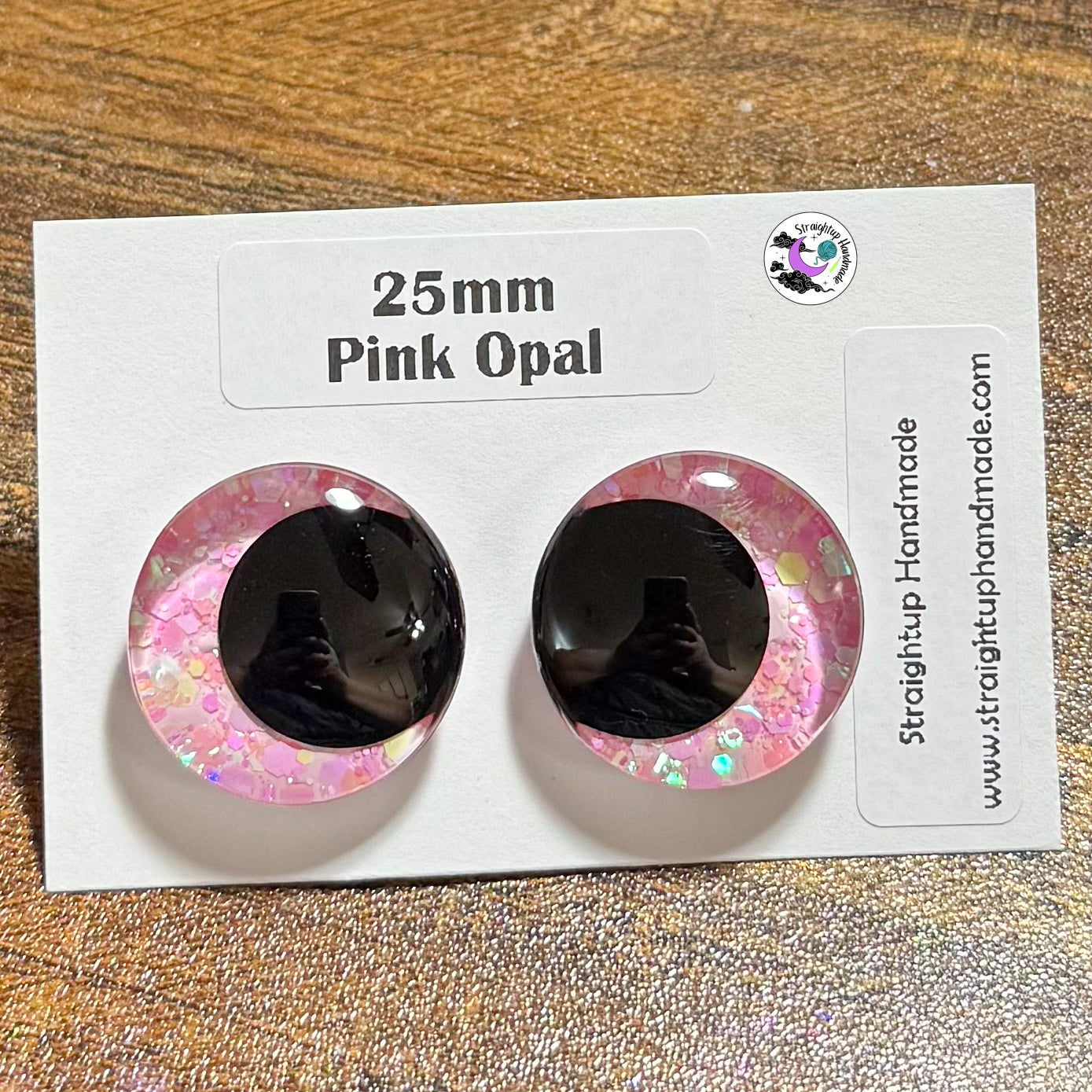 Pastel Opal Black Kawaii Safety Eyes