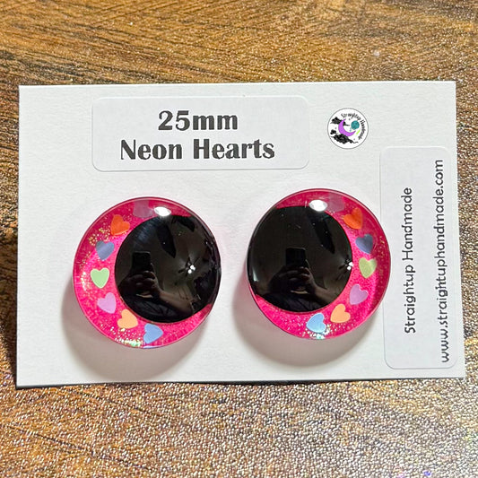 Valentines Black Kawaii Safety Eyes