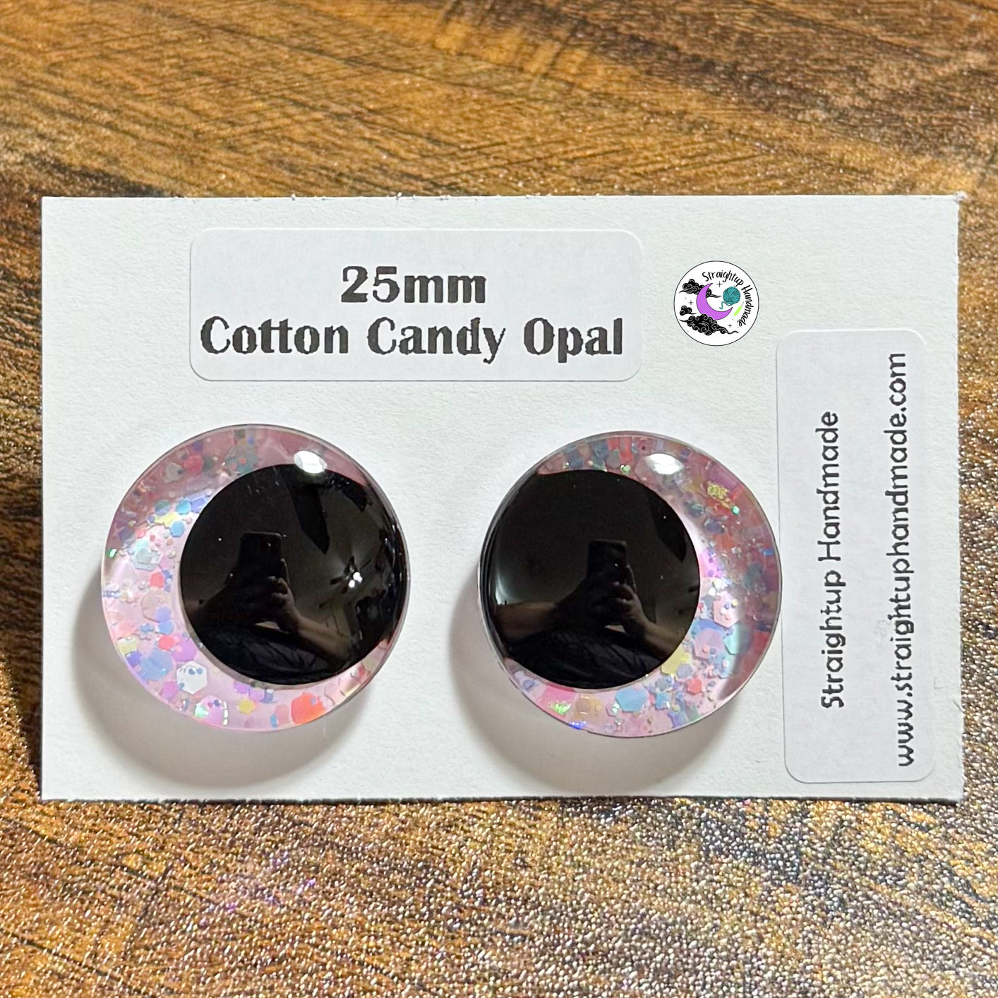 Pastel Opal Black Kawaii Safety Eyes