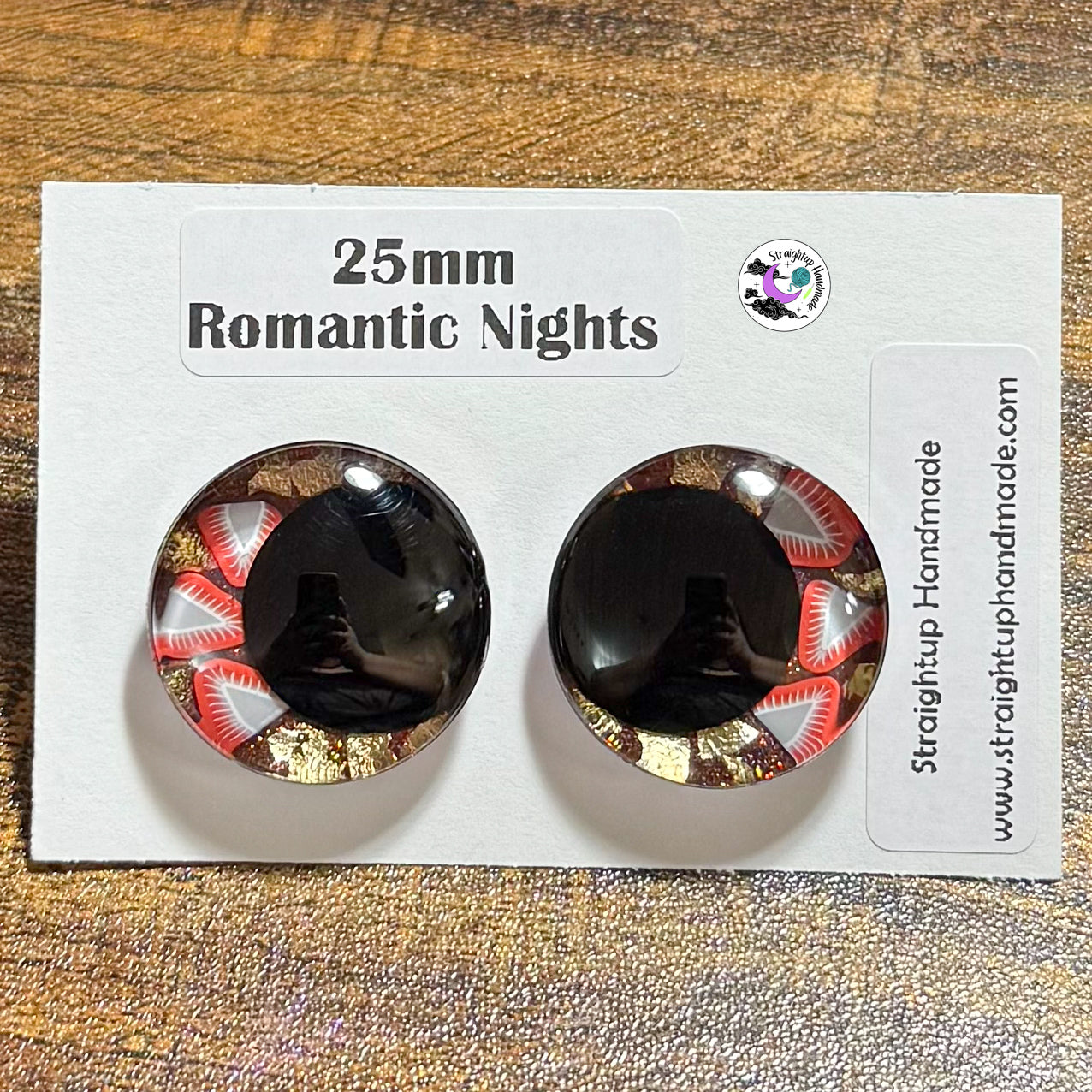 Valentines Black Kawaii Safety Eyes