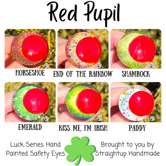 Luck Series Red Pupil Safety Eyes