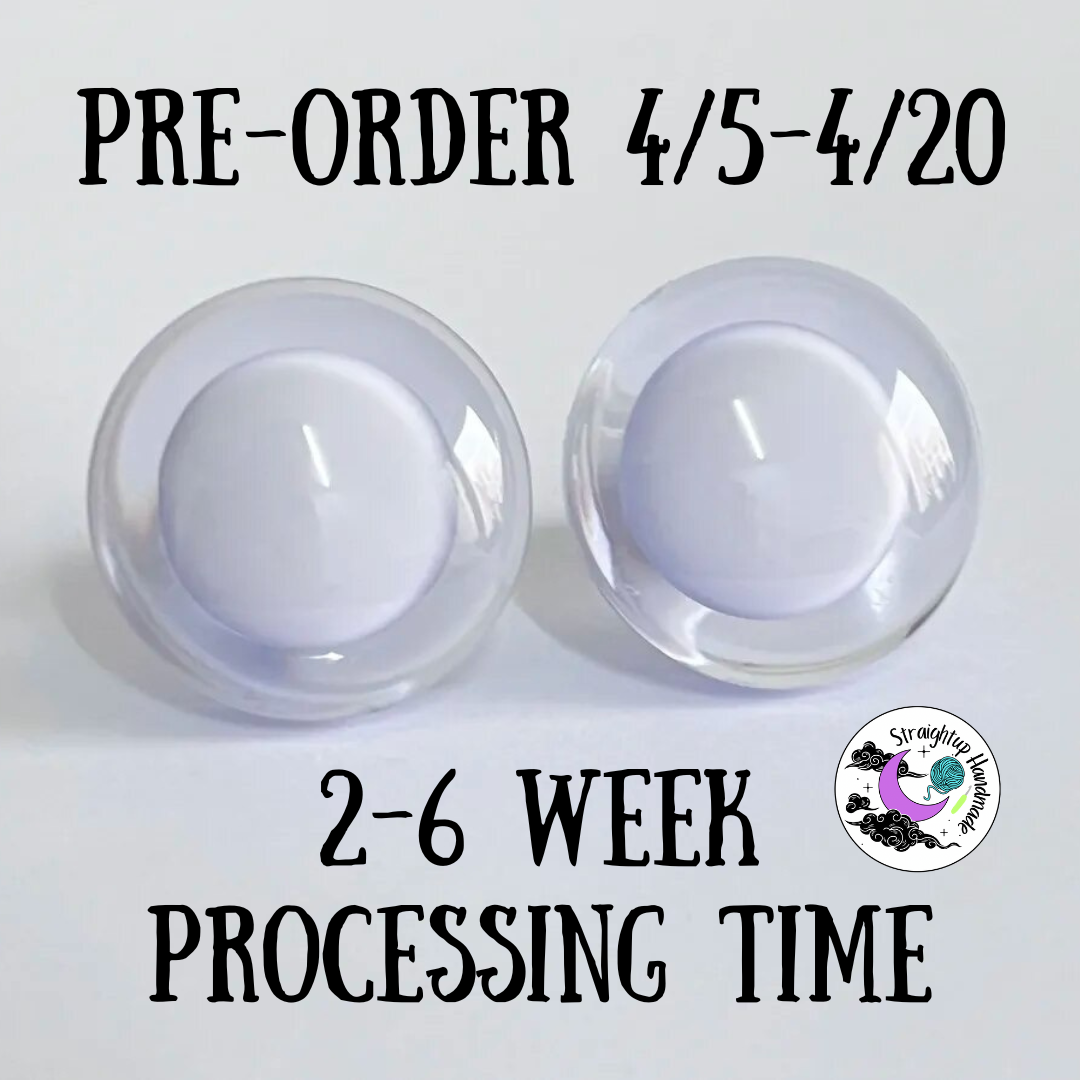 PRE-ORDER white center pupil sinker eyes