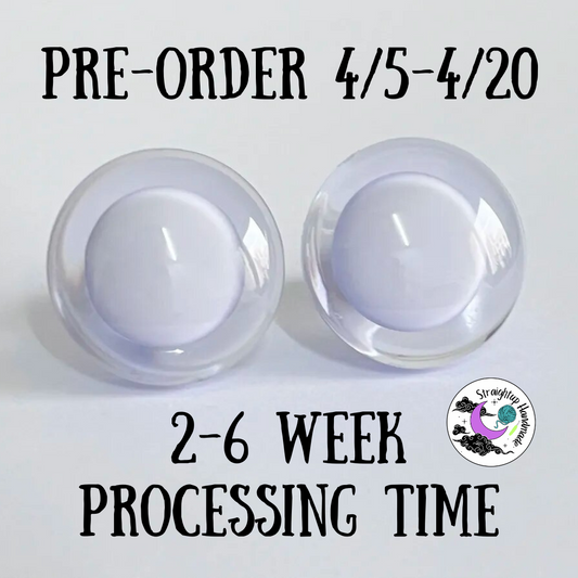 PRE-ORDER white center pupil sinker eyes